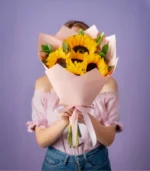 Bouquet de 5 girasoles