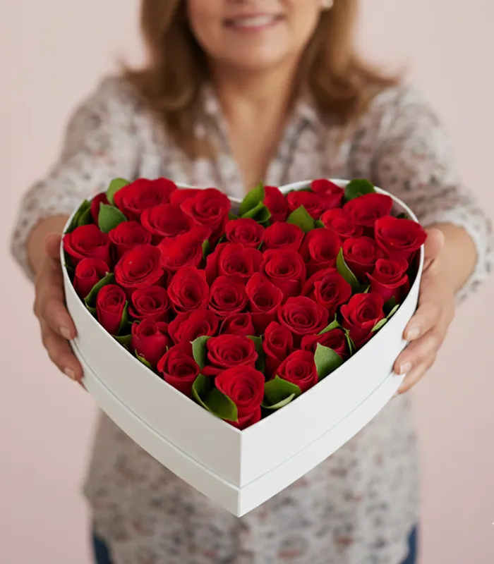 corazon-de-rosas-con-modelo
